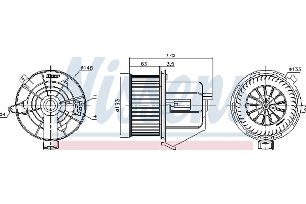 Nissens Βεντιλατέρ Εσωτερικού Χώρου - 87293
