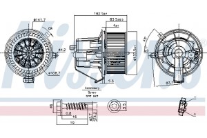 Nissens Βεντιλατέρ Εσωτερικού Χώρου - 87294