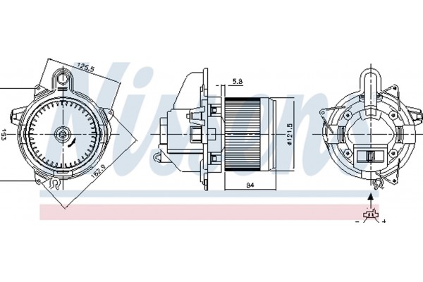 Nissens Βεντιλατέρ Εσωτερικού Χώρου - 87359