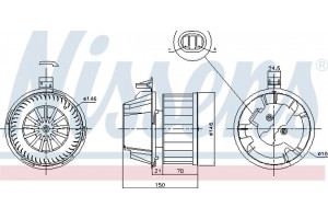 Nissens Βεντιλατέρ Εσωτερικού Χώρου - 87384
