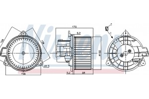 Nissens Βεντιλατέρ Εσωτερικού Χώρου - 87392