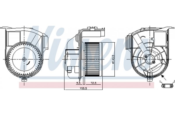 Nissens Βεντιλατέρ Εσωτερικού Χώρου - 87393