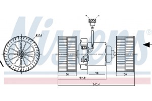 Nissens Βεντιλατέρ Εσωτερικού Χώρου - 87400