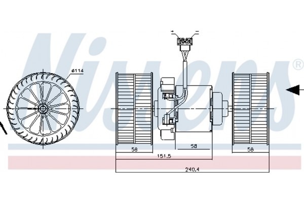 Nissens Βεντιλατέρ Εσωτερικού Χώρου - 87400