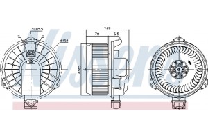 Nissens Βεντιλατέρ Εσωτερικού Χώρου - 87419