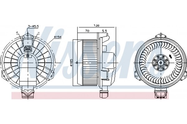 Nissens Βεντιλατέρ Εσωτερικού Χώρου - 87419