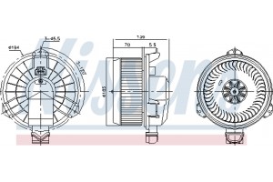 Nissens Βεντιλατέρ Εσωτερικού Χώρου - 87420