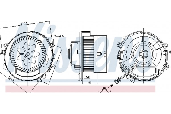 Nissens Βεντιλατέρ Εσωτερικού Χώρου - 87424