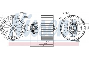 Nissens Βεντιλατέρ Εσωτερικού Χώρου - 87479