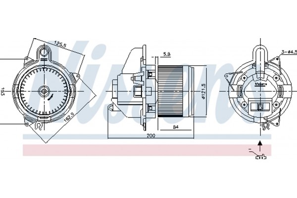 Nissens Βεντιλατέρ Εσωτερικού Χώρου - 87502