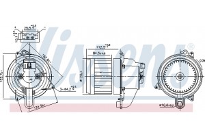Nissens Βεντιλατέρ Εσωτερικού Χώρου - 87709