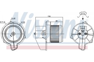 Nissens Βεντιλατέρ Εσωτερικού Χώρου - 87700