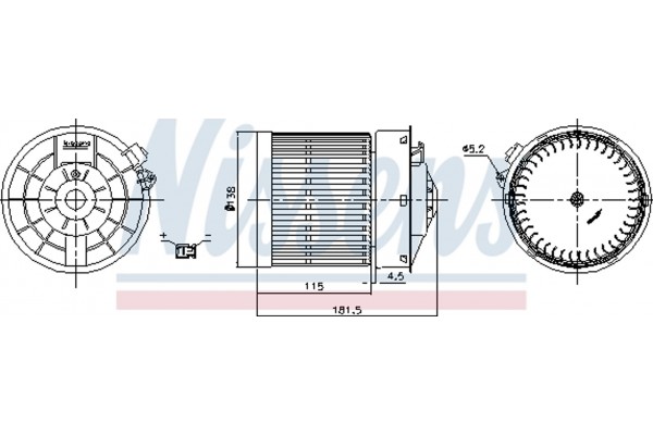 Nissens Βεντιλατέρ Εσωτερικού Χώρου - 87722