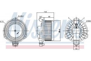 Nissens Βεντιλατέρ Εσωτερικού Χώρου - 87723