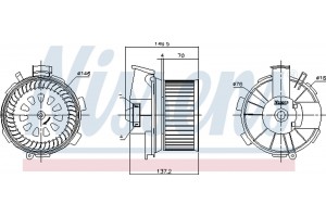 Nissens Βεντιλατέρ Εσωτερικού Χώρου - 87744