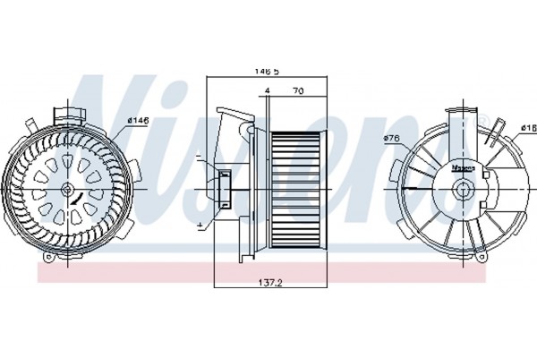 Nissens Βεντιλατέρ Εσωτερικού Χώρου - 87744