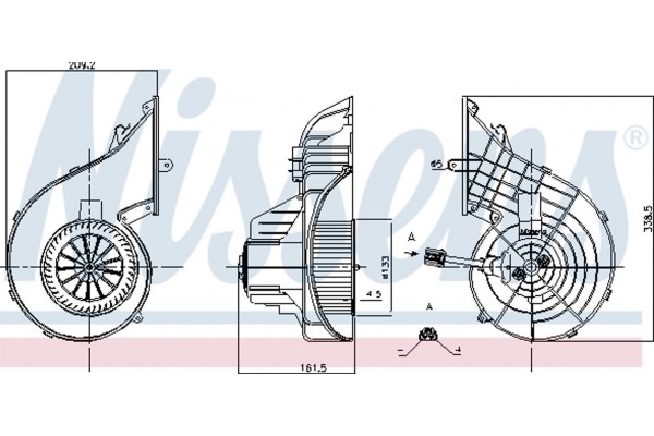 Nissens Βεντιλατέρ Εσωτερικού Χώρου - 87751
