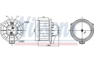 Nissens Βεντιλατέρ Εσωτερικού Χώρου - 87795