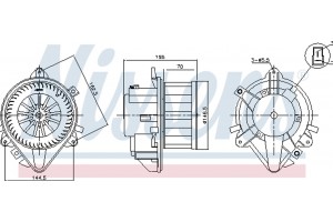 Nissens Βεντιλατέρ Εσωτερικού Χώρου - 87804