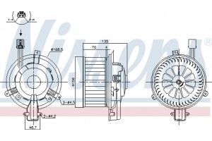 Nissens Βεντιλατέρ Εσωτερικού Χώρου - 87825