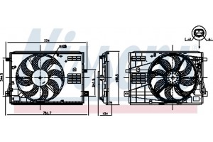 Nissens Βεντιλατέρ, Ψύξη Κινητήρα - 850007