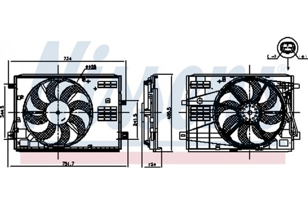 Nissens Βεντιλατέρ, Ψύξη Κινητήρα - 850007