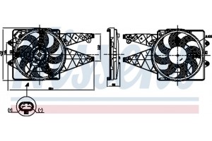 Nissens Βεντιλατέρ, Ψύξη Κινητήρα - 850008