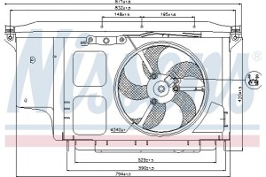 Nissens Βεντιλατέρ, Ψύξη Κινητήρα - 85007
