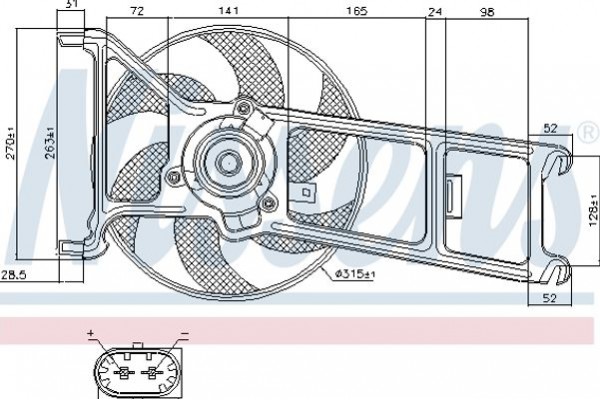Nissens Βεντιλατέρ, Ψύξη Κινητήρα - 85023