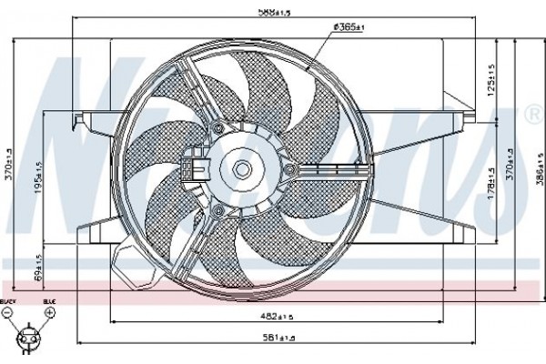 Nissens Βεντιλατέρ, Ψύξη Κινητήρα - 85029