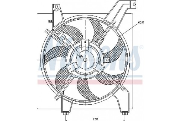 Nissens Βεντιλατέρ, Ψύξη Κινητήρα - 85034