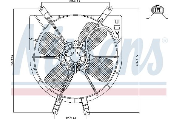 Nissens Βεντιλατέρ, Ψύξη Κινητήρα - 85043