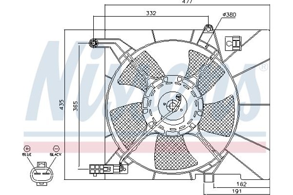 Nissens Βεντιλατέρ, Ψύξη Κινητήρα - 85063