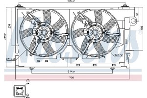 Nissens Βεντιλατέρ, Ψύξη Κινητήρα - 85084