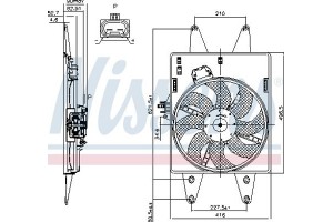 Nissens Βεντιλατέρ, Ψύξη Κινητήρα - 85126