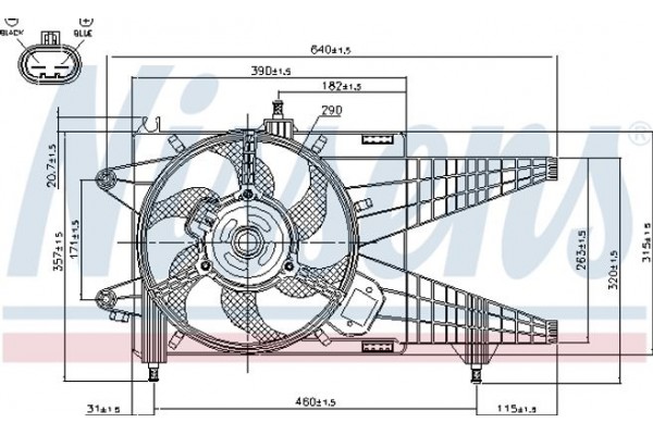 Nissens Βεντιλατέρ, Ψύξη Κινητήρα - 85137