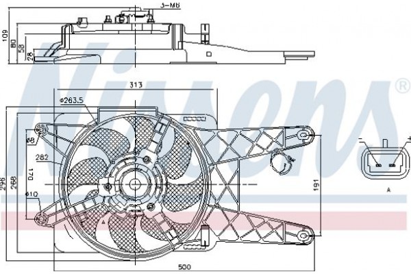 Nissens Βεντιλατέρ, Ψύξη Κινητήρα - 85138