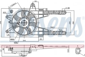Nissens Βεντιλατέρ, Ψύξη Κινητήρα - 85141
