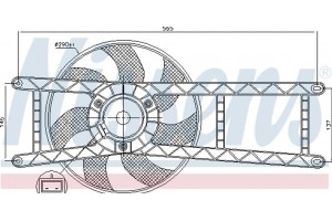 Nissens Βεντιλατέρ, Ψύξη Κινητήρα - 85145