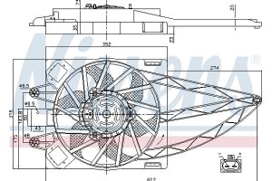 Nissens Βεντιλατέρ, Ψύξη Κινητήρα - 85150