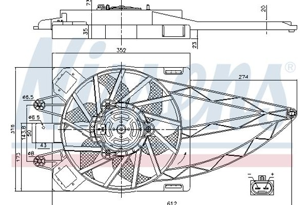 Nissens Βεντιλατέρ, Ψύξη Κινητήρα - 85150
