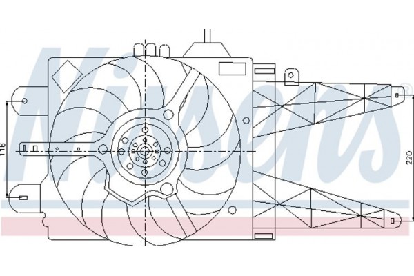 Nissens Βεντιλατέρ, Ψύξη Κινητήρα - 85158