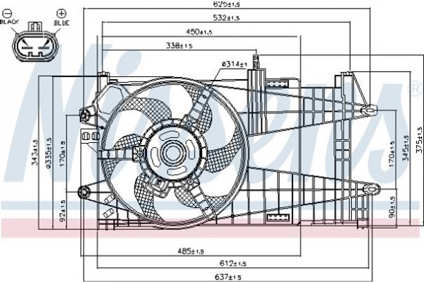 Nissens Βεντιλατέρ, Ψύξη Κινητήρα - 85163