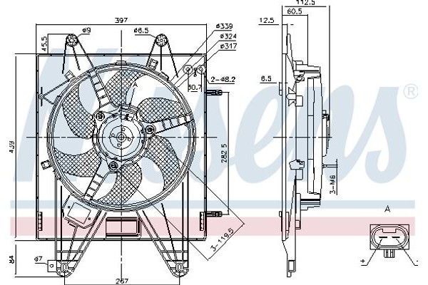 Nissens Βεντιλατέρ, Ψύξη Κινητήρα - 85166