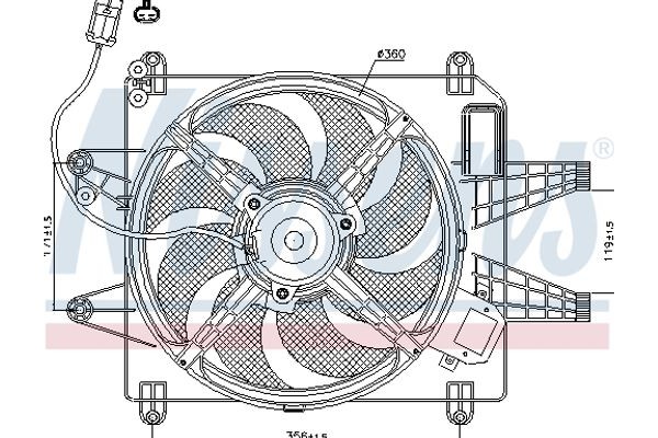 Nissens Βεντιλατέρ, Ψύξη Κινητήρα - 85167