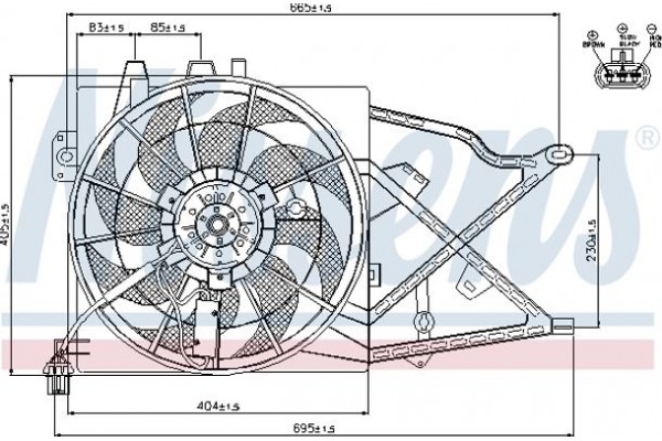 Nissens Βεντιλατέρ, Ψύξη Κινητήρα - 85208
