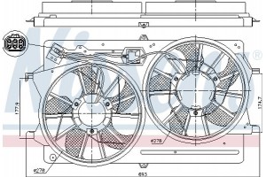 Nissens Βεντιλατέρ, Ψύξη Κινητήρα - 85214