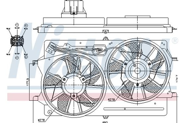 Nissens Βεντιλατέρ, Ψύξη Κινητήρα - 85215