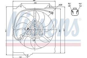 Nissens Βεντιλατέρ, Ψύξη Κινητήρα - 85242