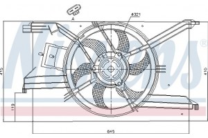 Nissens Βεντιλατέρ, Ψύξη Κινητήρα - 85243